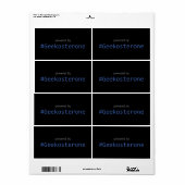 Sticker - Aangedreven door #Geekosterone (Full Sheet)
