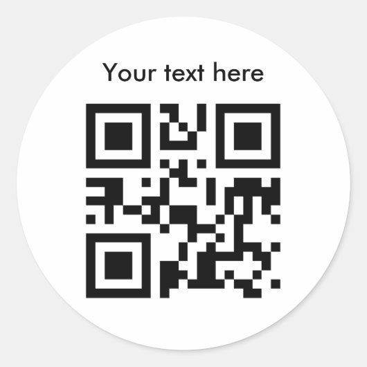 Sticker (aangepaste tekst) (Voorkant)