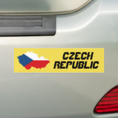 Sticker Aangepaste vlag Tsjechië (Op auto)