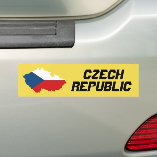 Sticker Aangepaste vlag Tsjechië (Op auto)
