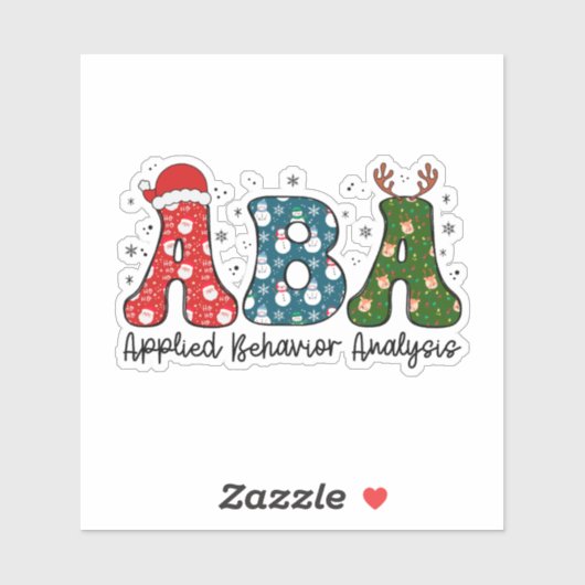 Sticker ABA, Applied Behavior Analysis (Feuille)