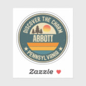 Sticker Abbott, Pennsylvanie (Feuille)