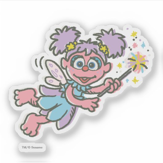 Sticker Abby Cadabby Vol (Devant)