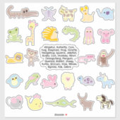 Sticker ABC Animaux (Feuille)