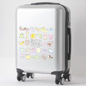 Sticker ABC Animaux (Sur valise)