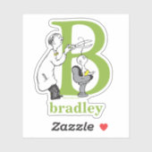 Sticker ABC du Dr Seuss : Lettre B - Blanc | Ajouter Votre (Feuille)