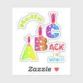 Sticker ABC Retour à l'école (Feuille)