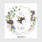 Sticker Abee | Citation d'aquarelle d'abeille mignonne (Feuille)