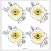 Sticker Abeille (Feuille)