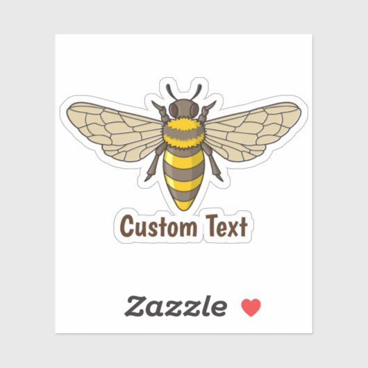 Sticker abeille (Feuille)