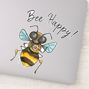 Sticker Abeille de miel joliment adorable