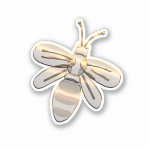 Sticker Abeille d'or