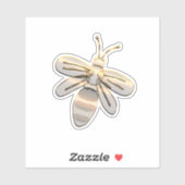 Sticker Abeille d'or (Feuille)