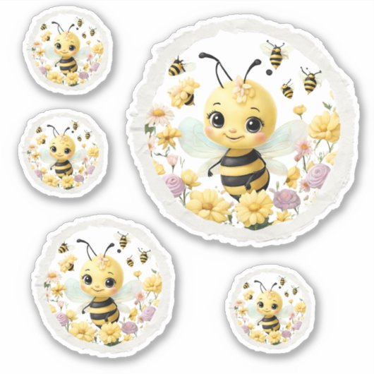 Sticker Abeille douce (Devant)