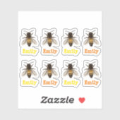 Sticker abeille personnalisée (Feuille)