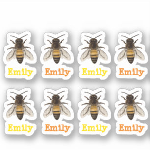Sticker abeille personnalisée