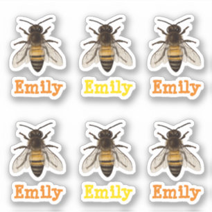 Sticker abeille personnalisée