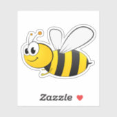 Sticker abeille saine (Feuille)