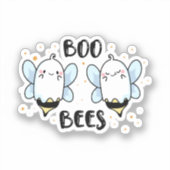 Sticker Abeilles de Boo Ghost mignonnes - Drôle Halloween  (Recto)