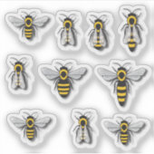 Sticker Abeilles de miel (Devant)