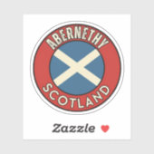 Sticker Abernethy, Écosse (Feuille)