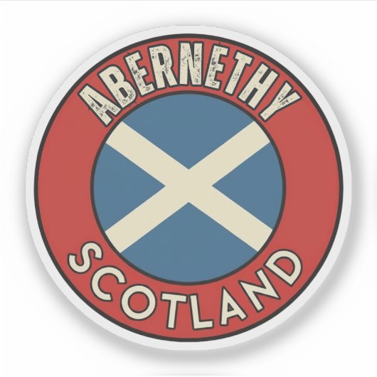 Sticker Abernethy, Écosse (Devant)