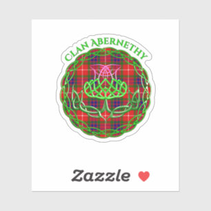 Sticker Abernethy Scottish Tartan Celtic Thistle