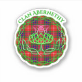 Sticker Abernethy Scottish Tartan Celtic Thistle (Devant)