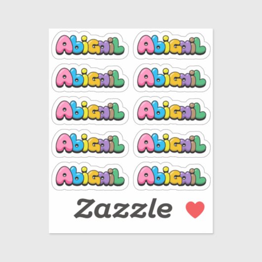 Sticker Abigail (Feuille)