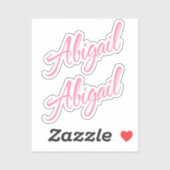 Sticker Abigail 2x Vinyl (Feuille)
