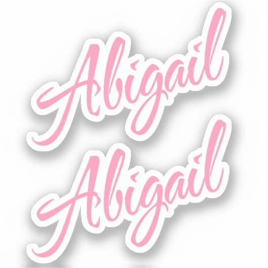 Sticker Abigail 2x Vinyl (Recto)