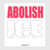 Sticker Abolir l'ICE (Feuille)