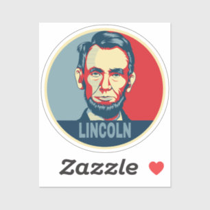 Sticker Abraham Lincoln USA Président Hope Style