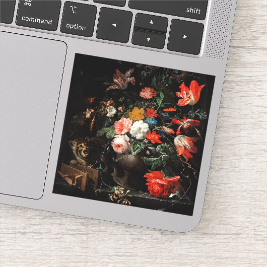 Sticker Abraham Mignon Le Bouquet Renversé. Floral (Détail)