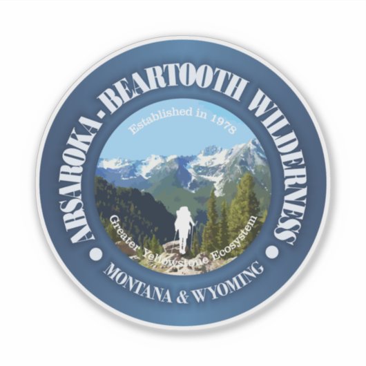 Sticker Absaroka-Beartooth sauvage (Devant)