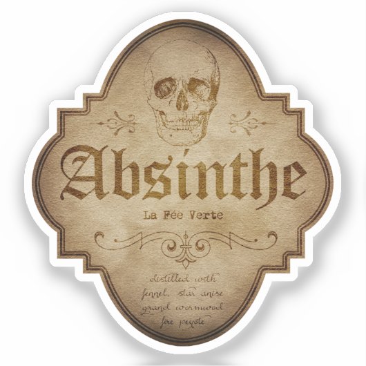 Sticker Absinthe Apothecary (Recto)