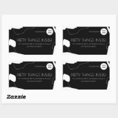 Sticker Abstrait pour emballage d'entreprise noir  (Feuille)