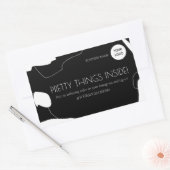 Sticker Abstrait pour emballage d'entreprise noir  (Enveloppe)