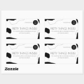 Sticker Abstrait pour emballage d'entreprise noir  (Feuille)