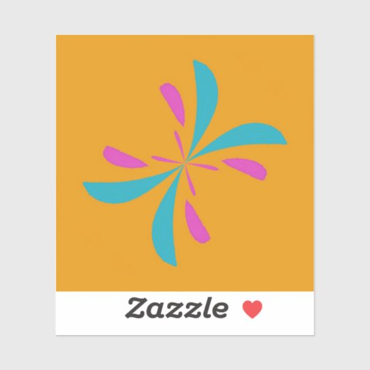 Sticker Abstrait simple Motif de vol papillon (Feuille)
