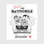 Sticker Accéder au Batmobile (Feuille)