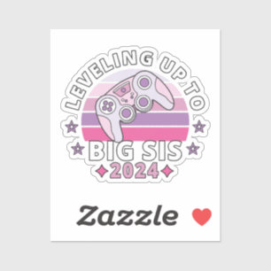 Sticker Accéder au rang de grande sœur 2024 Filles
