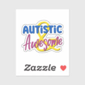 Sticker Acceptation de la Neurodiversité autistique et gén (Feuille)