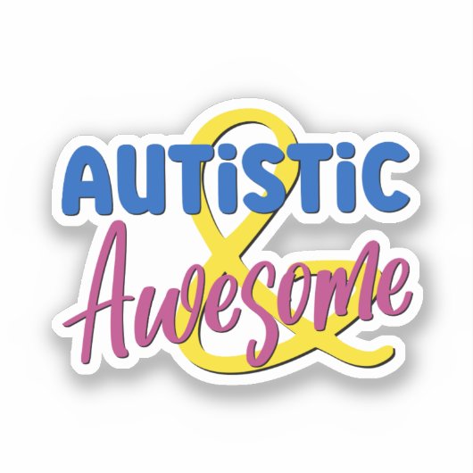 Sticker Acceptation de la Neurodiversité autistique et gén (Recto)