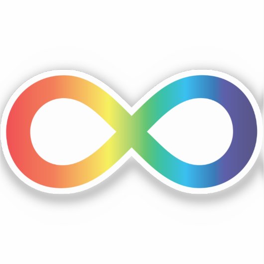 Sticker Acceptation de la Sensibilisation sur l'autisme de (Recto)