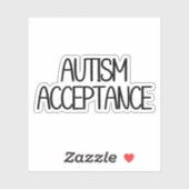 Sticker Acceptation de l'autisme (Feuille)