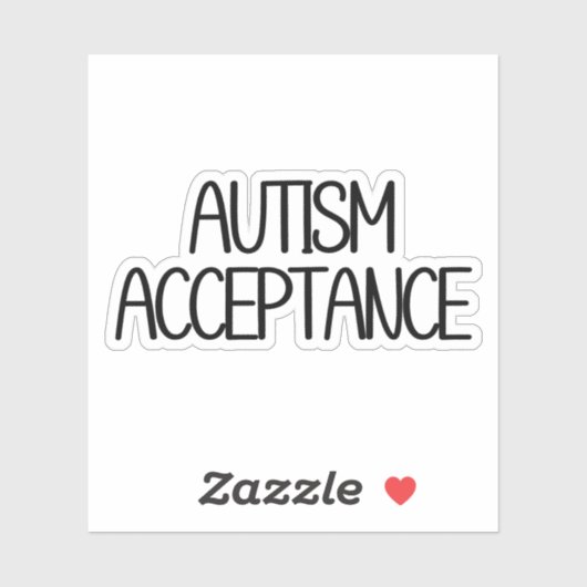 Sticker Acceptation de l'autisme (Feuille)