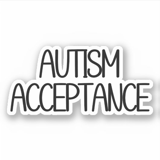 Sticker Acceptation de l'autisme (Devant)