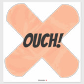 Sticker Accident De Plâtre De Chaussure Amusant (Feuille)