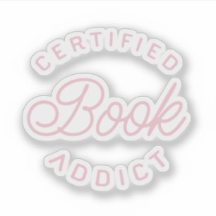 Sticker Accro des livres certifié